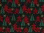 Merry Forest Christmas Cotton Print, Green