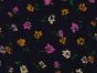 Midnight Wildflowers Viscose Print, Magenta