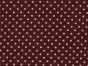 Mini Dots Cotton Poplin Print, Wine