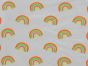 Neon Rainbow Cotton Jersey, White