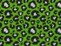 Neon Safari Polycotton Print, Leopard, Green