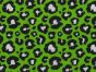 Neon Safari Polycotton Print, Leopard, Green