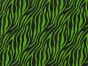 Neon Safari Polycotton Print, Zebra, Green
