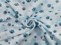 Paw Prints Cotton Jersey, Blue