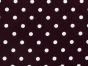 Pea Spot Cotton Print Burgandy and White