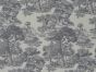 Harmony Toile Cotton Poplin Print, Grey