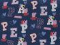 Peppa Pig Letters Digital Cotton Print