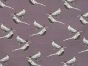 Pheasant Kingdom Cotton Curtain Fabric, Lilac