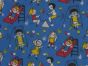 Playground Fun Time Polycotton Print, Navy