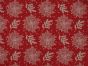 Poinsettia Christmas Cotton Print, Red
