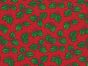 Christmas Holly Polycotton, Red