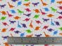 Rainbow Dinosaur Polycotton Print