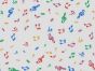 Musical Notes Polycotton Print, White