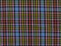 Polyviscose Blend Tartan, Black Rainbow