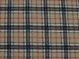 Premium Soft Anti Pil Fleece Highland Tartan, Beige