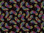 Rainbow Mosaic Cotton Print, Feathers