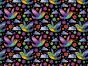 Rainbow Mosaic Cotton Print, Humming Birds