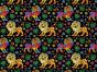 Rainbow Mosaic Cotton Print, Lions