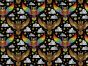 Rainbow Mosaic Cotton Print, Owl