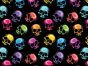 Rainbow Skulls Cotton Print