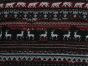 Christmas Reindeer Stripe Brushed Back Knit, Wine