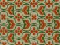 Retro Flower Power Cotton Print, Sand