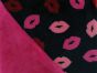 Reversible Ultra Soft Cuddle Fleece Lips, Navy