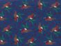 Robin Branch Polycotton Print, Navy