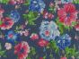 Roses and Violets Printed Denim