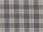 Rustic Touch Woven Cotton Tartan, Beige