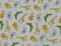 Safari Snuggles Polycotton Print, White