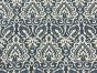 Sapphire Damask Linen Rayon Print, Royal