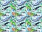 Sealife Cotton Print, Whales