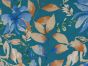 Serene Garden Stretch Cotton Linen Print, Teal