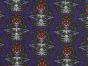 Skeleton Vines Halloween Polycotton Print, Purple