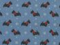 Snowflake Schnauzers Polycotton Print, Blue