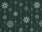 Snowflake Stripe Polycotton Print, Green