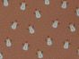 Snowman Spots Christmas Cotton Print, Salmon