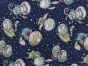 Space Animals Cotton Print