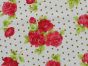 Spotted Rose Cotton Print, Gold Spot