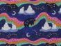 Stargazing Polar Bears Cotton Print