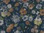 Summer Garden Sketch Cotton Print, Petrol