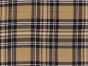 Tartan Printed Cotton Corduroy, Beige