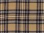 Tartan Printed Cotton Corduroy, Beige