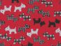 Terrier Collar Polycotton Print, Red