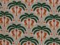 Tiger Palm Trees Viscose Challis Print, Cream