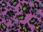 Floral Silhouette Stretch Scuba, Pink