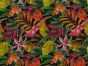 Tulip Rainforest Viscose Challis Print, Black