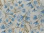 Tulip Vines Linen Blend Print, Azure
