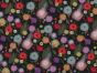 Twilight Blossom Cotton Poplin, Black
